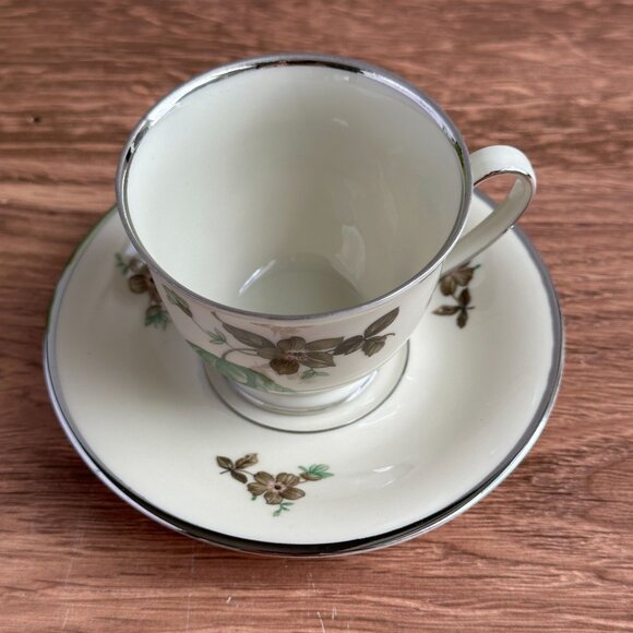 KPM Denmark Floral Espresso Cup & Saucer, Vintage - Picture 3 of 7